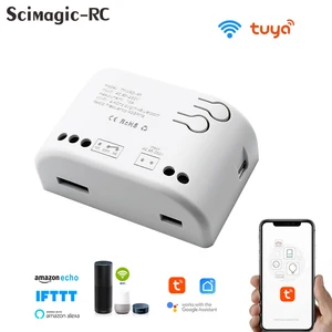 Tuya wifi ac DC7-32V 85-250v 12v 24v 220v 1/2/4 قناة استقبال 10a 16a مرحل لوحدة التبديل الذكية 1/2 / 4ch التحكم اللاسلكي أفضل 6 وحدات مكيفات هواء واي فاي مبيئات - رقم 5
