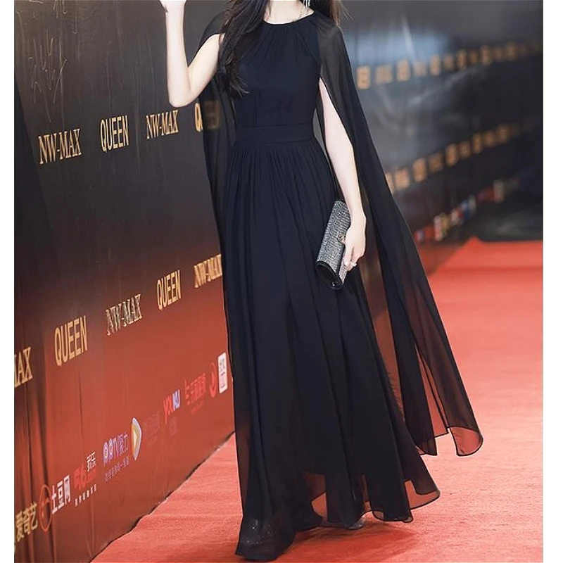 

Floor Length Dress Women Gown Dresses Wedding Vestidos Y2k Streetwear Banquet High Waist Evening Elegant Party Night Work