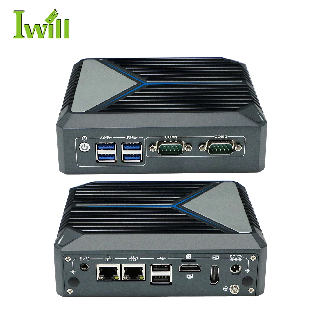 Cheap Fanless 2.5g n100  Quad Core Mini Pc Window s 11 Industrial Mini Business Pc