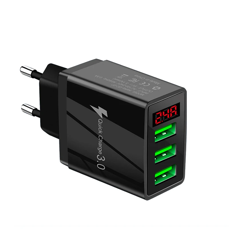 36W PD QC3.0 Multi-Port USB Charger High-Speed Charging Fast Data Sync Compatible with iPhone & Samsung Phone