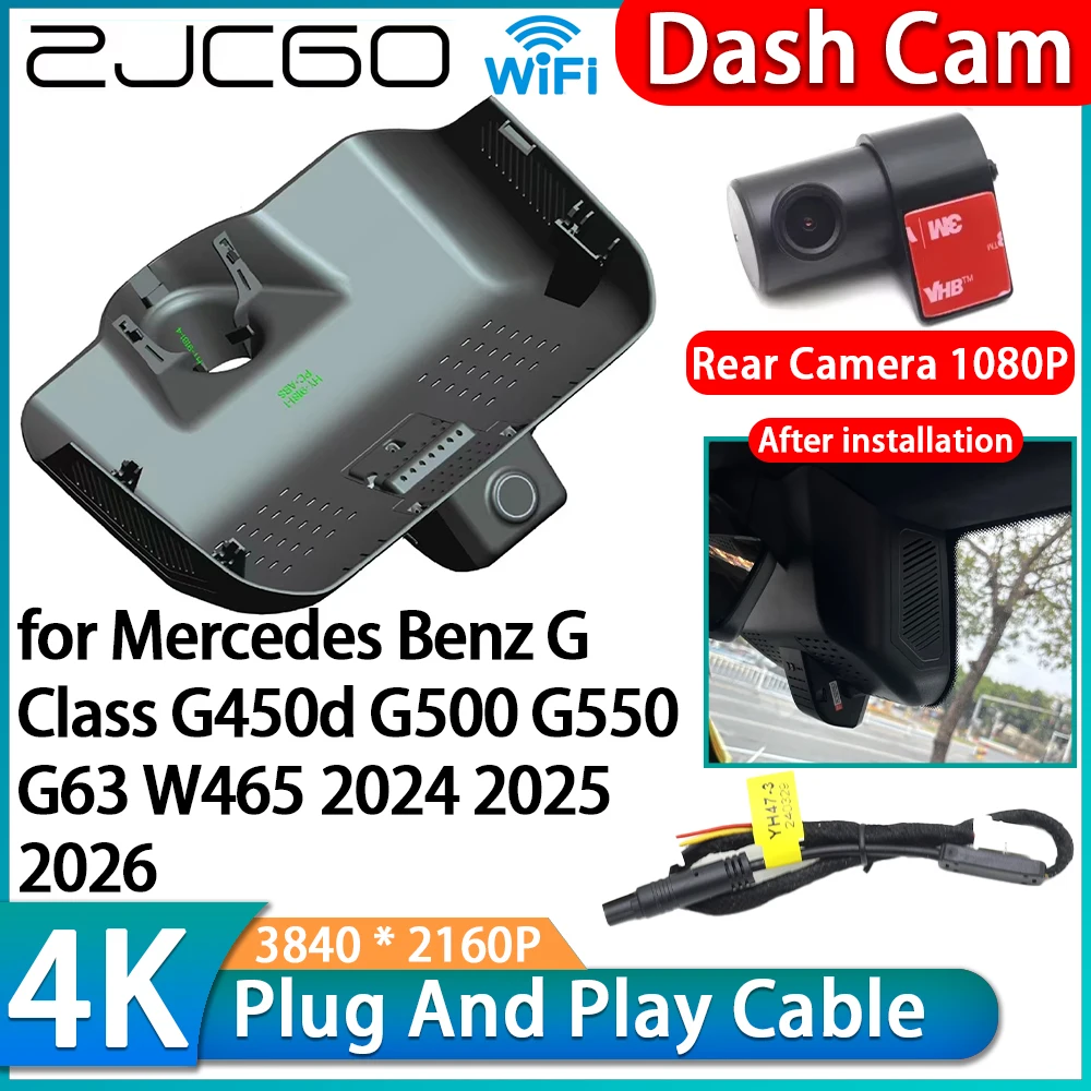 

for Mercedes Benz G Class G450d G500 G550 G63 W465 2024 2025 2026 4K Wifi DVR Car Video Recorder Dash Cam Front Rear Camera