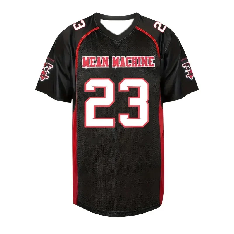 Mean Machine American Football Trikot Schnelltrocknend Mesh-Shirt Herren Nummer 13 18 23 X Filmversion Training Retro Fan Sport Top – Detail 7