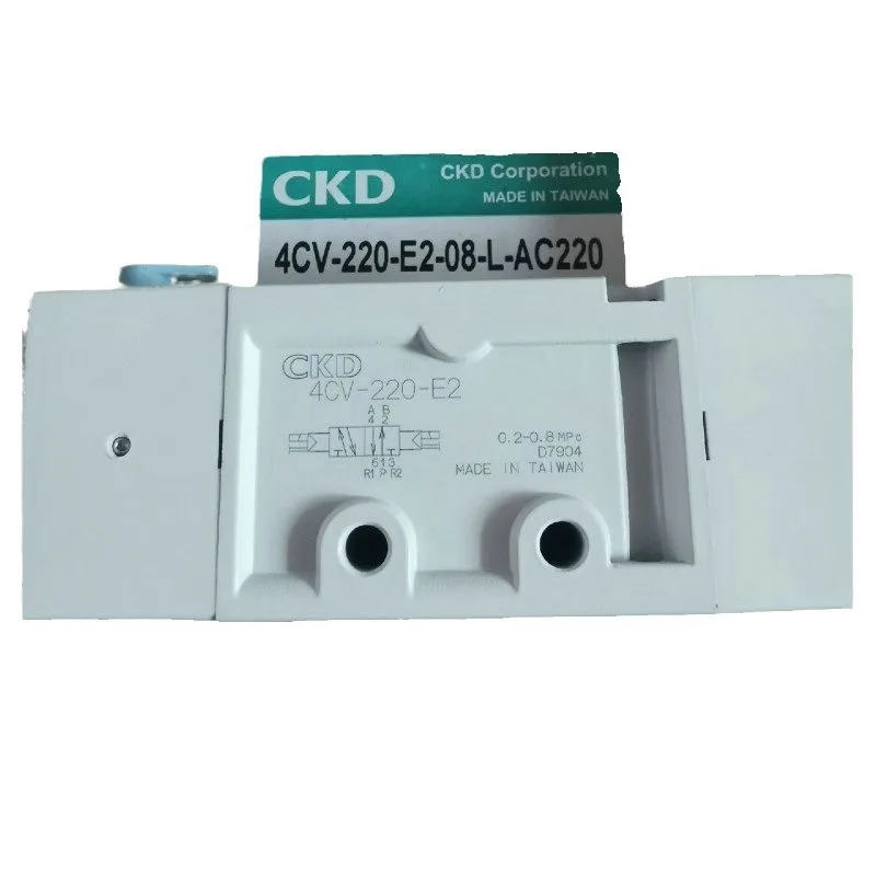 الأجزاء مناسبة لصمام الملف اللولبي CKD 4CV220E208LAC220 التحكم المزدوج ثنائي الموقف بخمسة اتجاهات #5