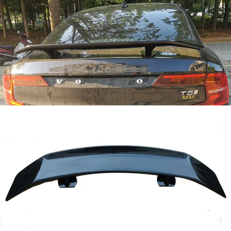 CEYUSOT FOR Auto Parts Spoiler Volvo S90 High Quality ABS Material Car Trunk Rear Wing Lip Tail Decorative Accessories 2016-on