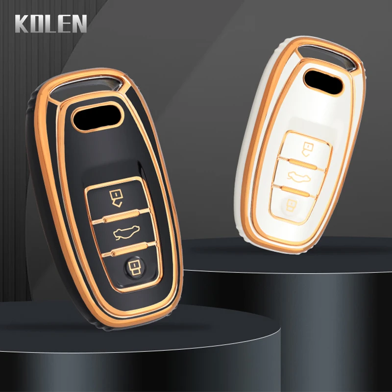 Mode TPU Auto Fernbedienung Schlüssel Fall Abdeckung Shell Fob für Audi A1 A3 A4 A5 A6 A7 A8 Quattro Q3 Q5 Q7 2012-2016 Schutz Zubehör