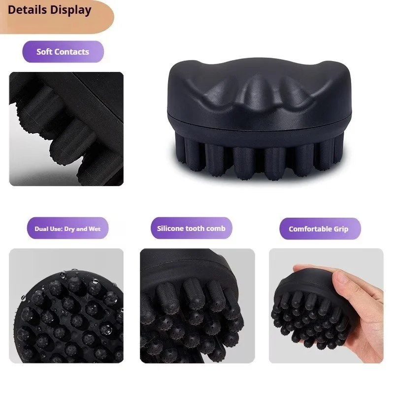 1-3pcs Professional Hair Styling Rubber Washable Afro Curl Sponge Hair Coil Wave Dreadlock Fork Comb Edge Brush Tools Salon