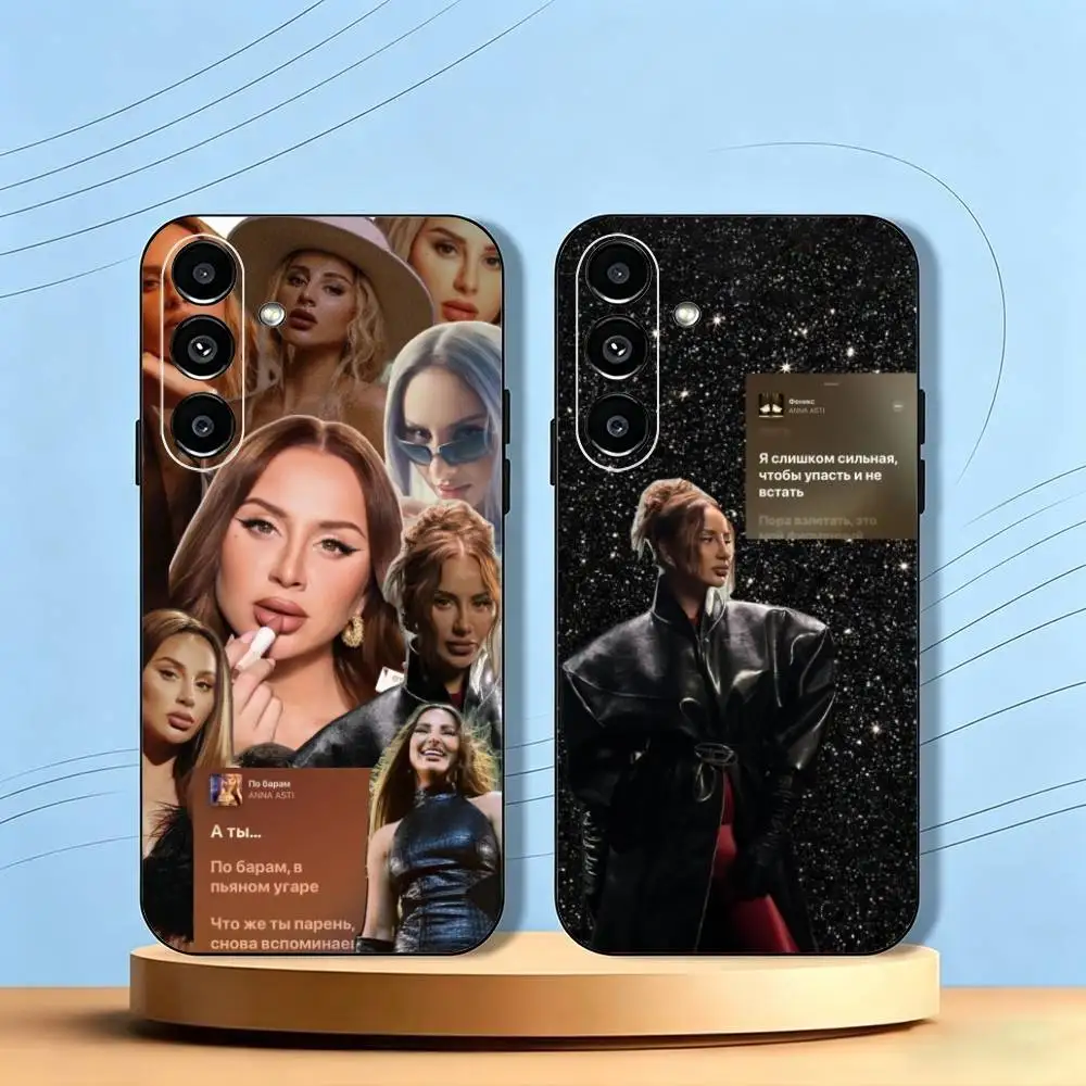 Funda de teléfono Anna Asti Phoenix para Samsung Galaxy A73,A72,A71,A70,A53,A52,A51, otras fundas negras suaves