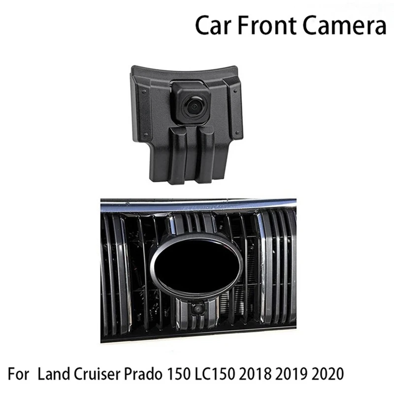 Câmera frontal do logotipo do estacionamento do carro câmera de visão noturna câmera à prova dwaterproof água para toyota land cruiser prado 150 lc150 2018-2020