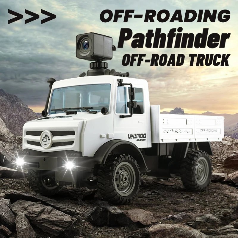 

Top 1/16 Racing 1613(U423) 2.4G RC Cars Full Scale Simulation Of Unimok Truck With 720P Camera Photography And Video Recording