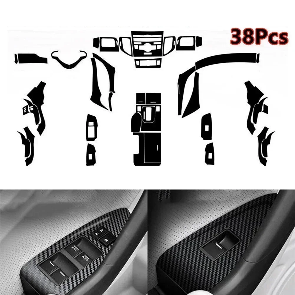 5D Car Interior Decor Stickers Vinyl Decals Carbon Fiber Style Trim For Acura TSX 2009 2010 2011 2012 2013 2014