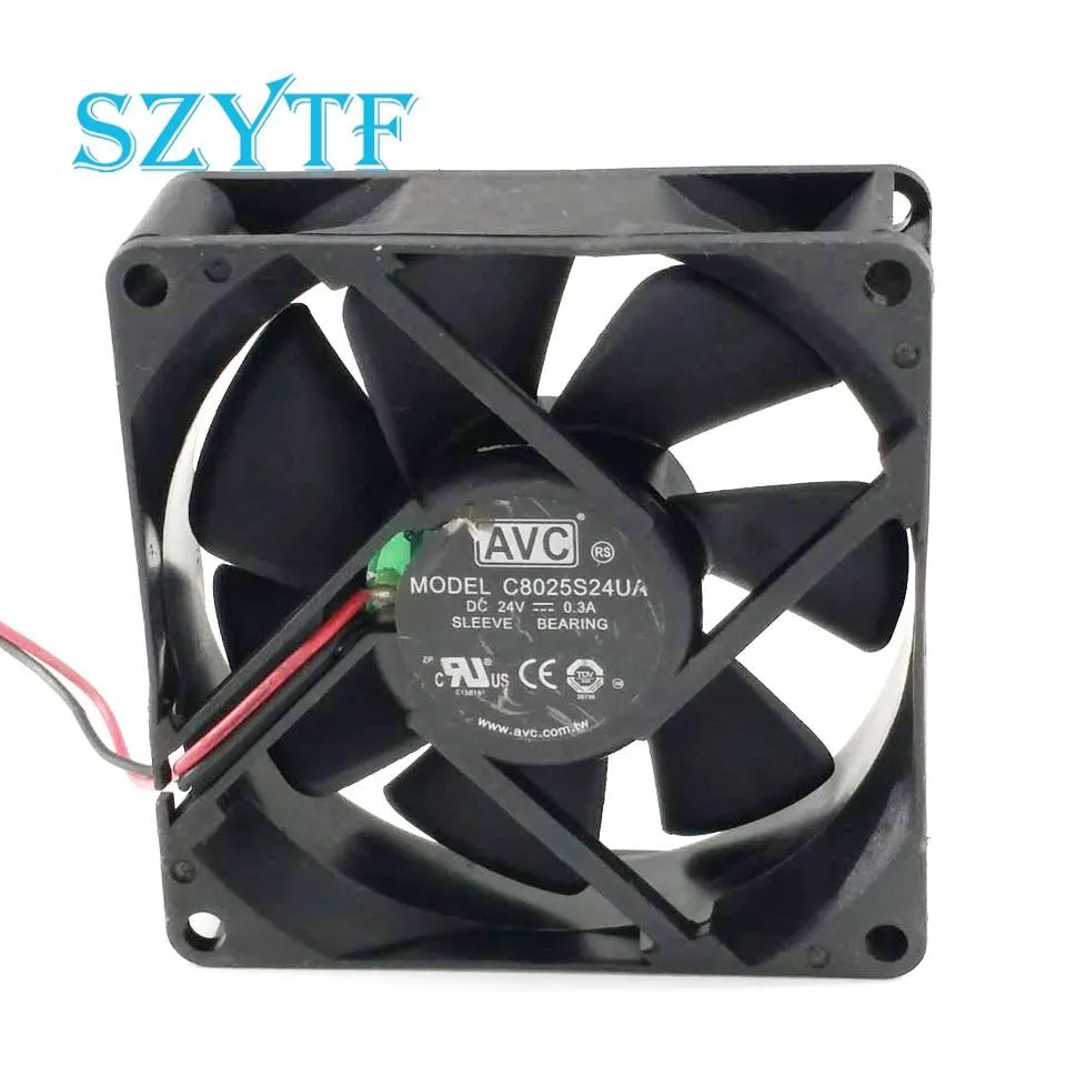 

server inverter blower cooling cooler C8025S24UA 24V 0.3A inverter fan 8cm 8025 80x80x25mm 80mm for AVC