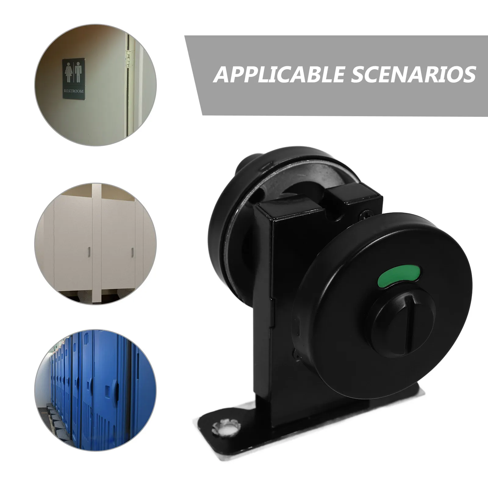 Stainless Steel Restroom Indicator Lock Privacy Keyless Door Lock for Bathroom Public Commercial Restroom Handle
