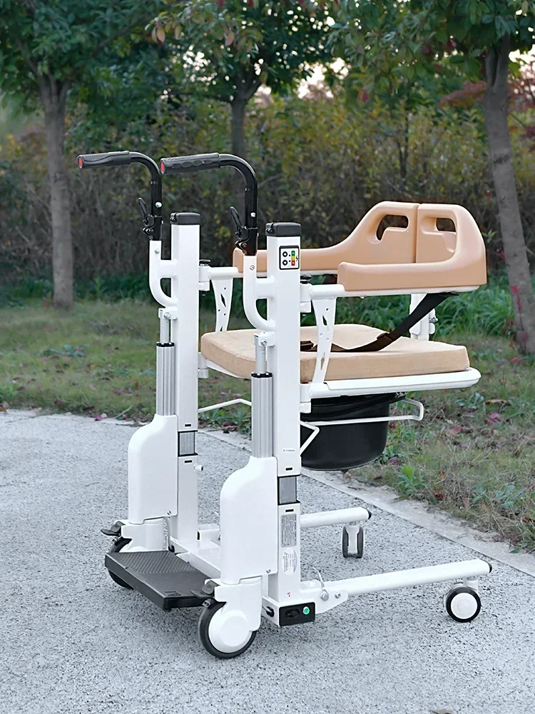 Paralytic elderly transfer machine multifunctional electric lifting transfer chair for disabled home care, bathing, transfer whe