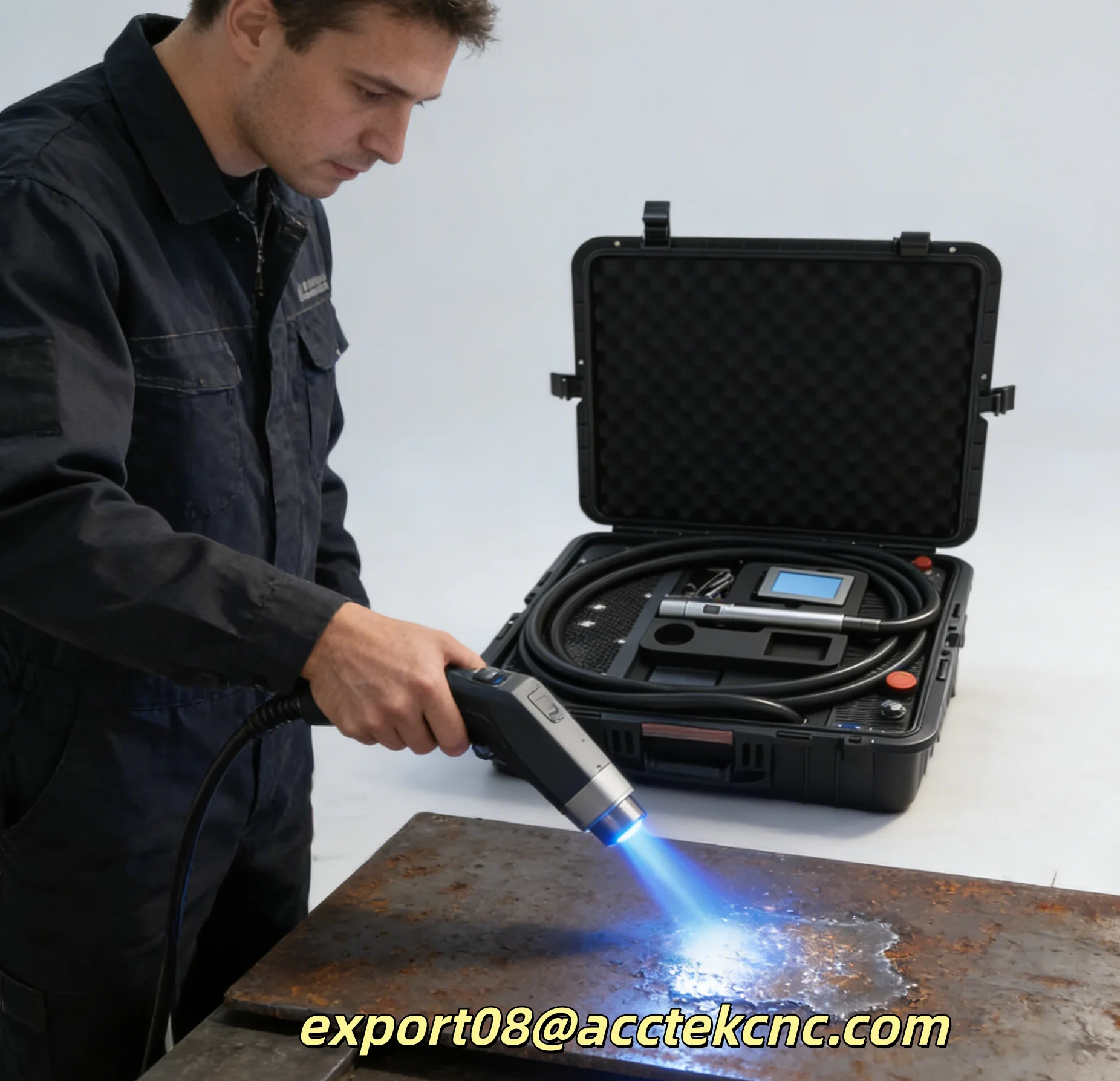 Pulsed Laser Portable Laser Cleaning Machine Laser Luggage Multi-power Suitcase Laser Cleaning Machine For Metal Cleaning