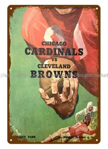 1953  vs  Football Program metal tin sign