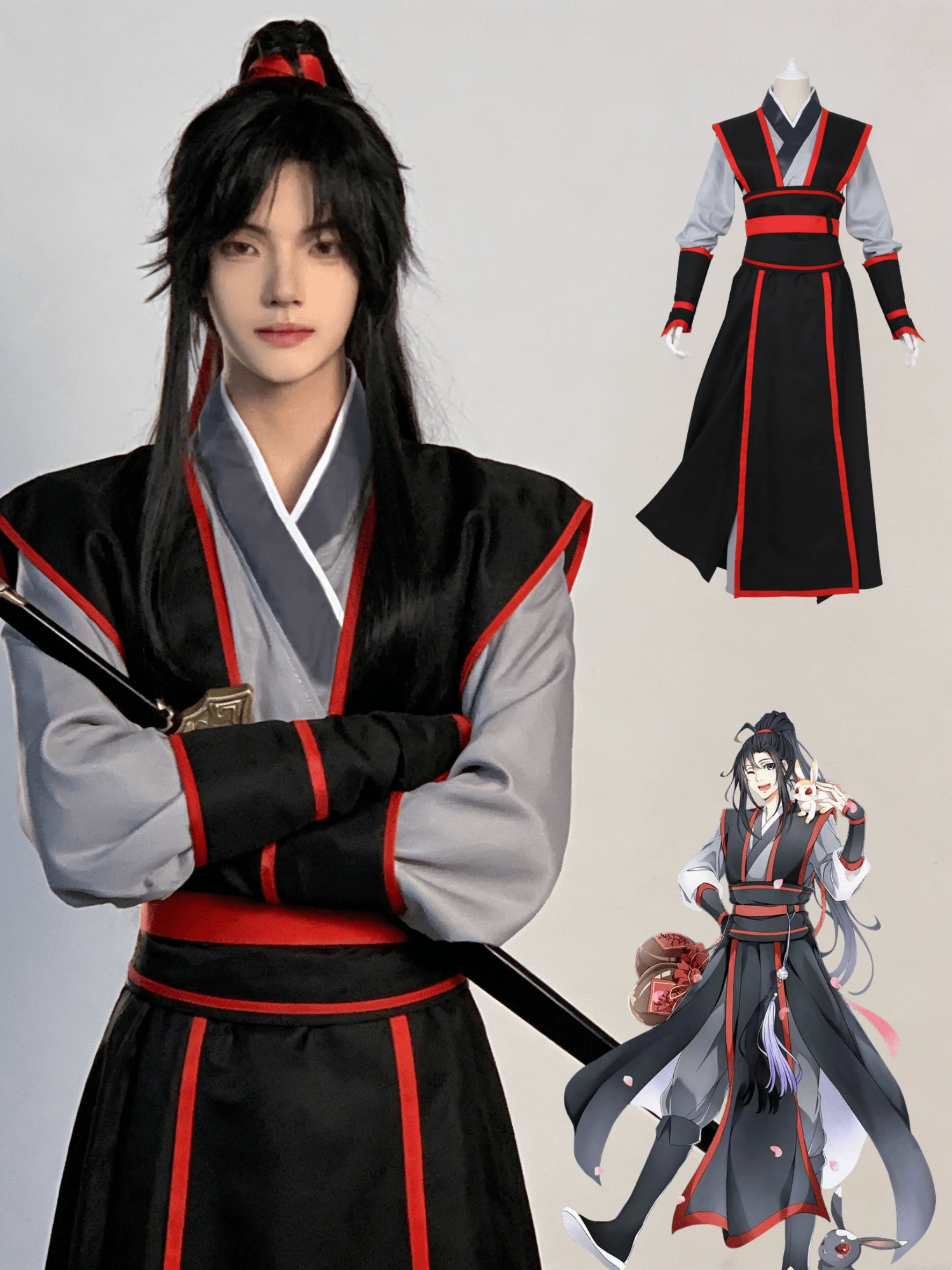 

Anime Grandmaster of Demonic Cultivation Cosplay Wei Wuxian Lan Wangji Jiang Cheng Jiang Yanli Costume Chivalrou Style