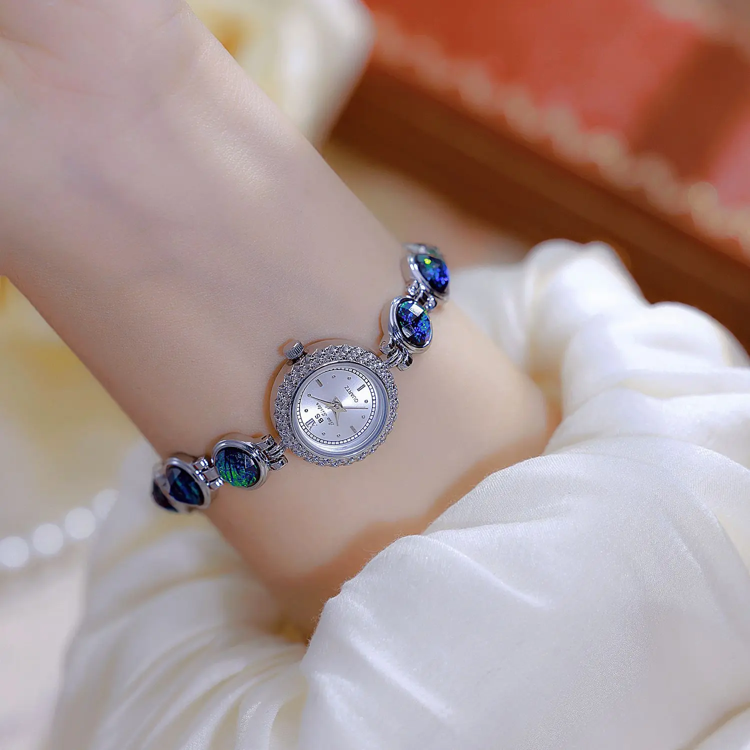 Reloj de vestir a la moda para mujer, marca de lujo, pulsera de perlas Simple, joyería, reloj femenino resistente al agua, relojes de regalo para damas