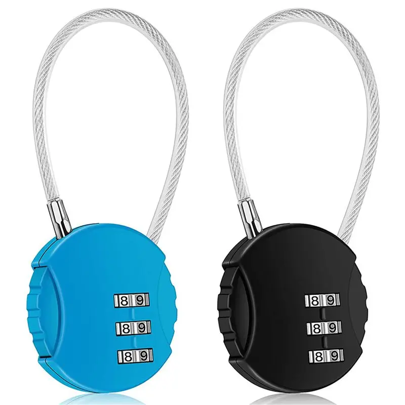 4 Pack Combination Lock 3 Digit Outdoor Waterproof Padlock For School Gym Locker, Sports Locker, Fence, Toolbox, Gate