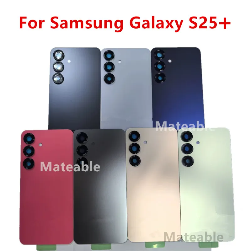 

S25Plus Housing For Samsung Galaxy S25 Plus S936 Glass Battery Back Cover Repair Replace Door Rear Case + Camera Lens