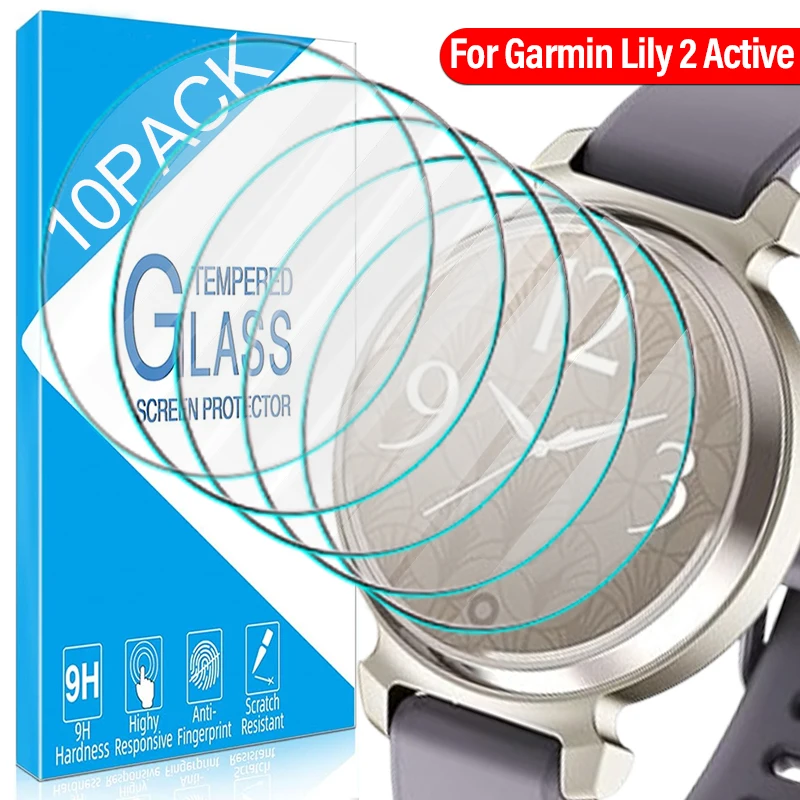 Full Cover Screen Protector For Garmin Lily 2 Active Smartwatch Anti Scratch Tempered Glass Protective Films For Lily2 Active