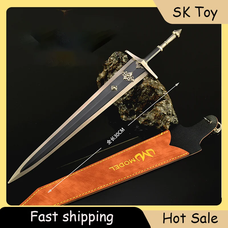 30 cm Grootwoord van eenzaamheid Ring ER Game Decoratieve Zwaarden Model Figuur Mes Speelgoed Alle Metalen Ambachten Ornament Geschenken Collecties