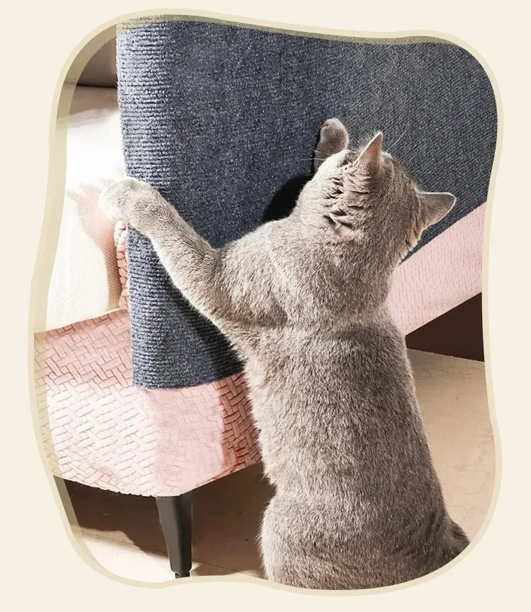 Selbstklebende Katzenkratzmatte, langlebiger Sisal-Möbelschutz, DIY, anpassbare Katzenkratzunterlage für Couch, Sofa – Detail 2