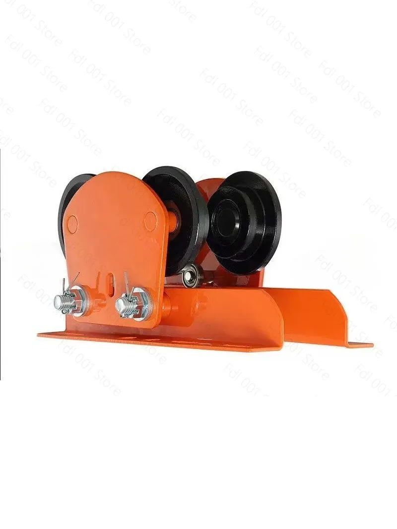 Electric Hoist Manual Trolley, 2200 Lbs/1 T ,0.5T Capacity for PA200 PA250 PA300 PA400 PA500, Push Beam Trolley with Dual Wheels