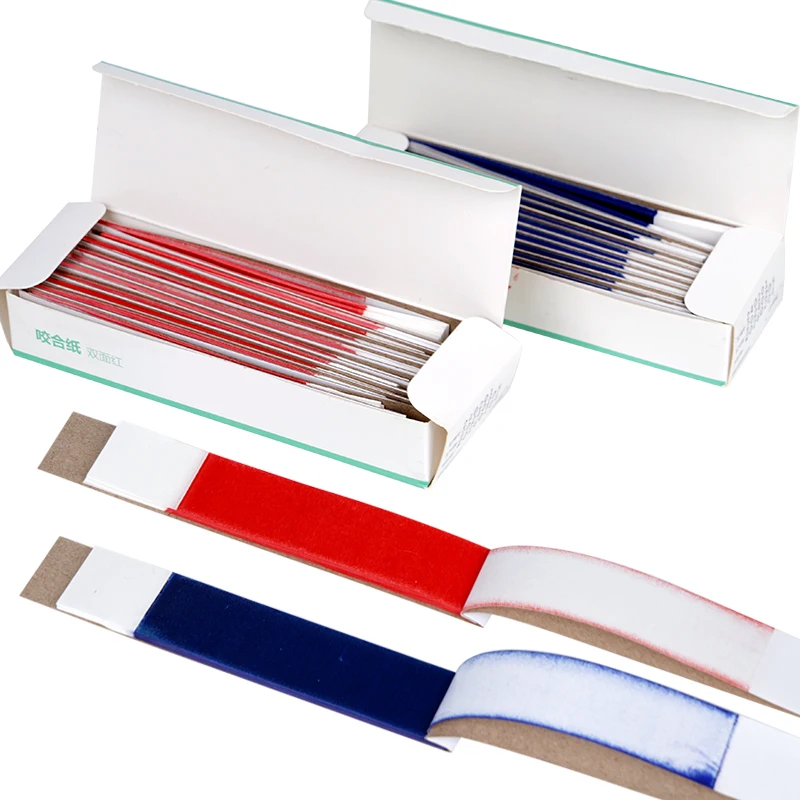 

200Sheets/Box Dental Articulating Paper Double-sided Bite Strips Tooth Oral Care Articulation Paper Dentistry Material Lab Tools