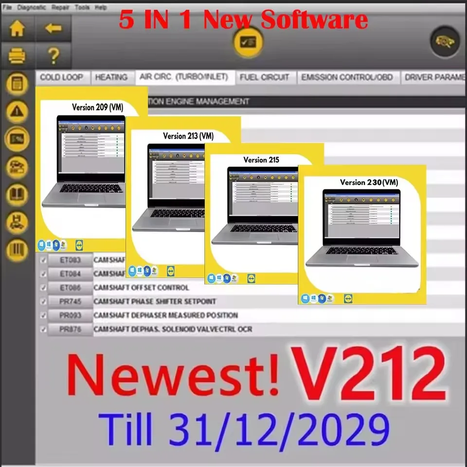 

Car Software CAN Clip Diagnostic Tool V215 V213 V212 V230 V209 V220 Latest SW Free Gifts Reprog V191 Dialogys V4.72 Automotive