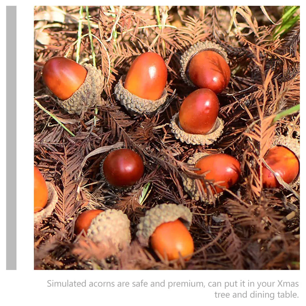 50 قطعة المعلقات الاصطناعية الجوزة عيد الميلاد ديكور المنزل Crafts بها بنفسك الحرف صنع الملحقات محاكاة الجوزة عيد الميلاد المعلقات #5