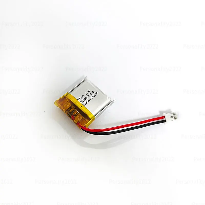 Bateria Lipo 220 mAh 3,7 V702020072020 Baterie litowo-polimerowe do zdalnego sterowania Głośnik audio Zestaw słuchawkowy Bluetooth Mysz Klawiatura