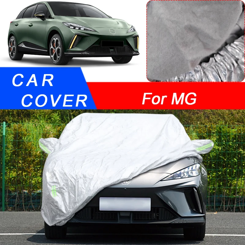 For MG ES5 HS MARVEL R MG3 MG4 EV MG5 ES EP GT MG 7 MG 9 RISING F7 R7 MRX5 RX8 ZS 3Layer Thicken Car Cover Snow Waterproof