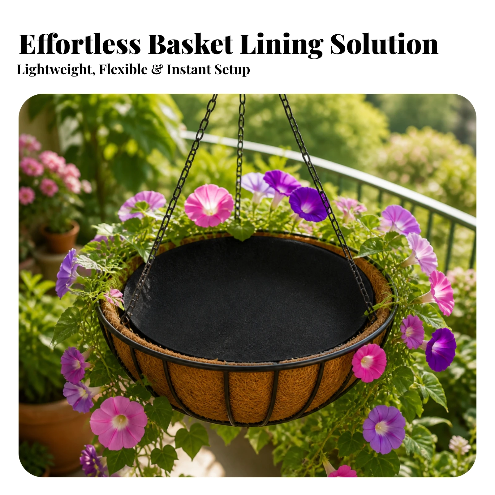 Planter Liner Roll Moisture-Retaining DIY Felt Liner Sheet Plant Protection Mat Roll Easy to Cut Customizable for Gardeners