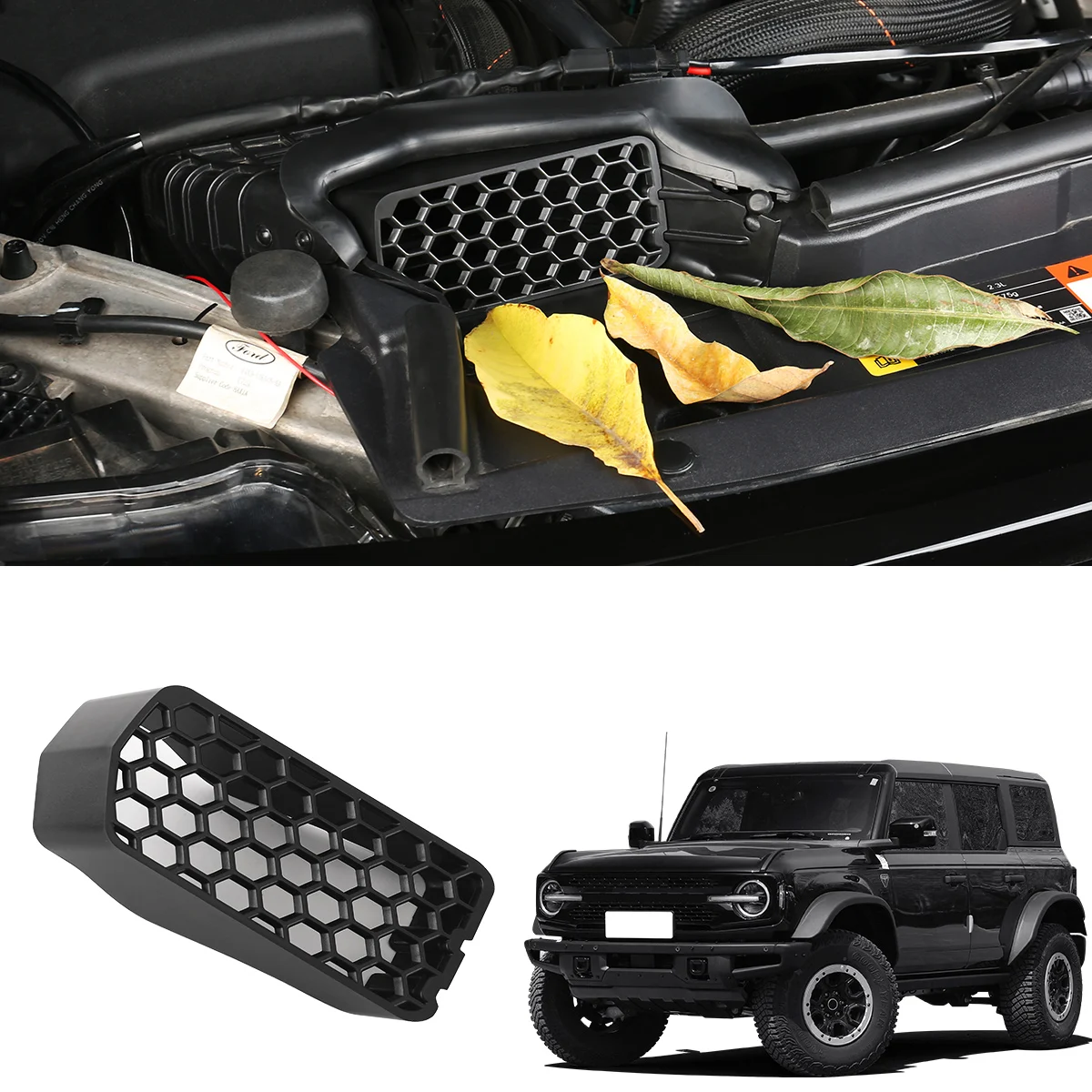 

Ford Bronco передний капот, защитная крышка воздухозаборника, воздухозаборник двигателя, анти-мышь, блокирующая крышка, сетчатый фильтр, аксессуары