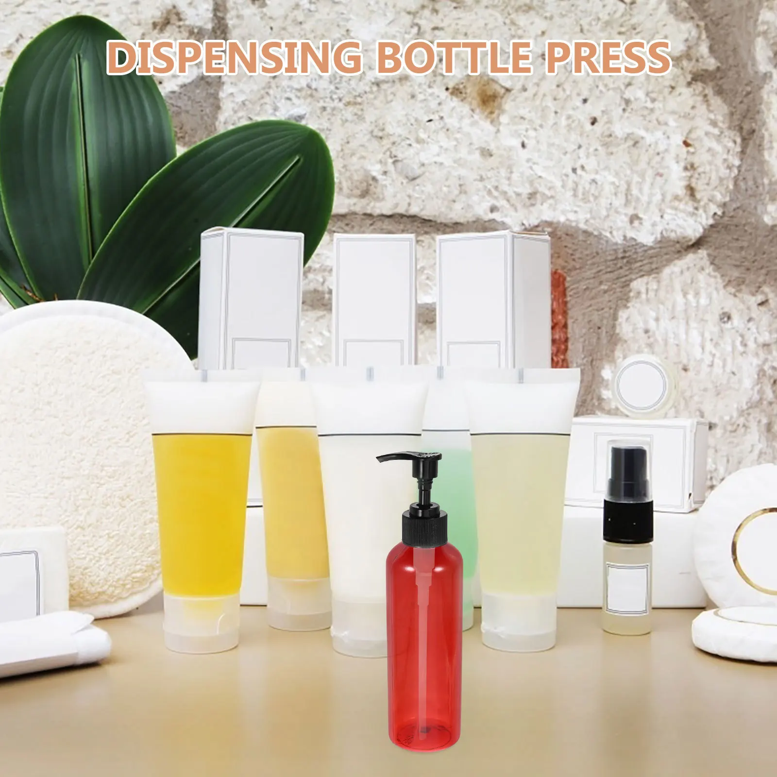

Refillable Lotion Pump Bottle Press Dispenser Durable Travel Home Use Transparent Airless Portable Empty Container