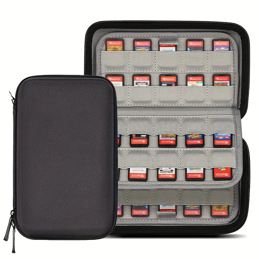 80 Game Case Memory Card Holder Storage Bag Carrying Pouch Organizer for Nintendo Switch/Vita /SD Card Cartridge