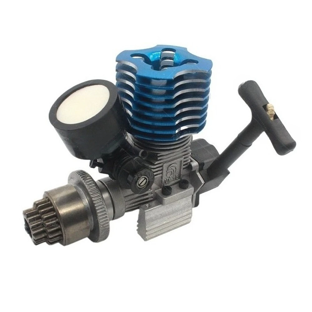 

VX18 2.95CC 1/10 Scale Metal Engine Model with Pull Start Side Exhaust Single/double Gear Upgrade Version Engine Model Toy