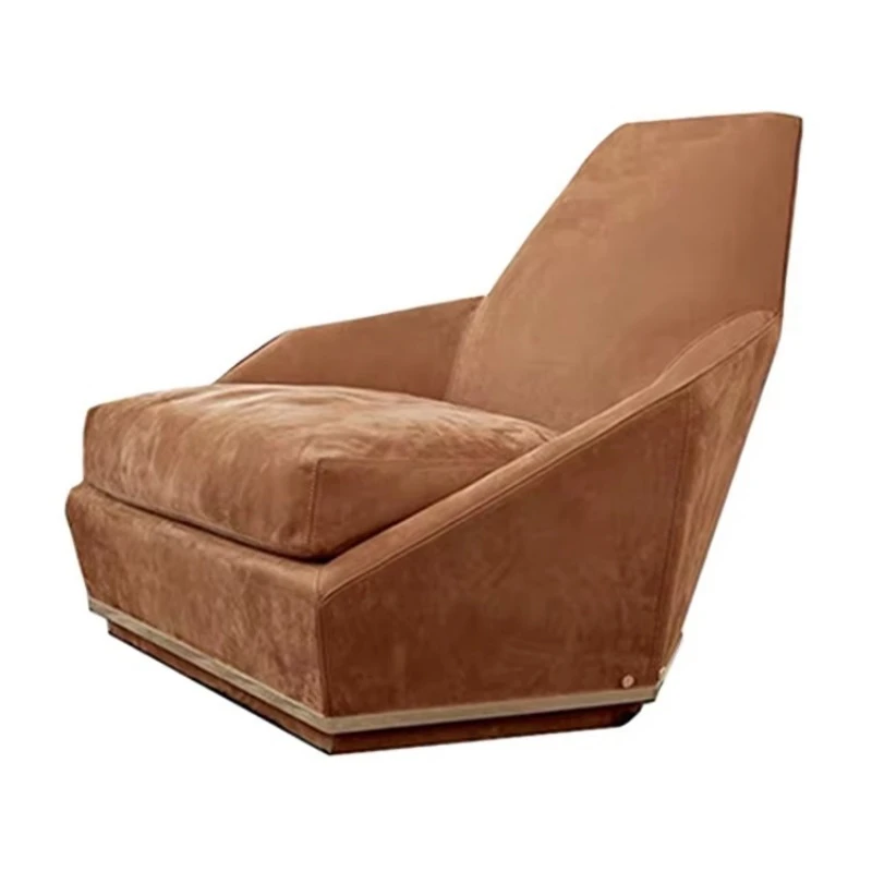 Modern style velvet sofa lounge chair balcony living room