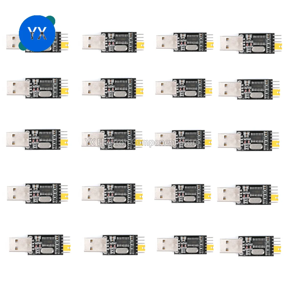 

20pcs TZT CH340 Module USB To TTL CH340G Upgrade Download Small Wire Brush Board STC Microcontroller Board USB To Serial Port