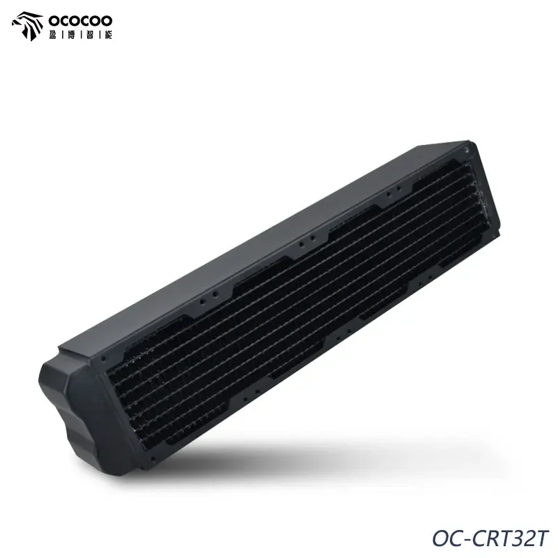 Imagem -05 - Ococoo Radiador de Cobre 60 mm de Espessura g1 Rosca pc Trocador de Líquido Dissipador de Calor Adequado para Ventilador de 80 mm Computador Cpu Gpu Refrigeração