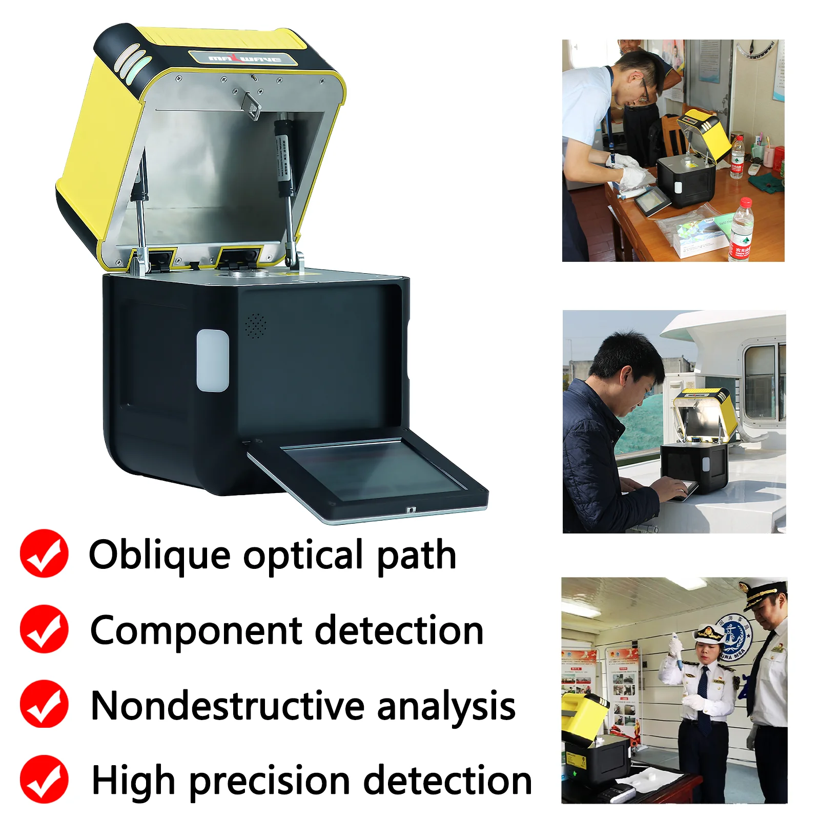 

Maxwave Industrial Gold Detector QC1501 Optional Target Materials Stable Performance Long term Use Element Detection