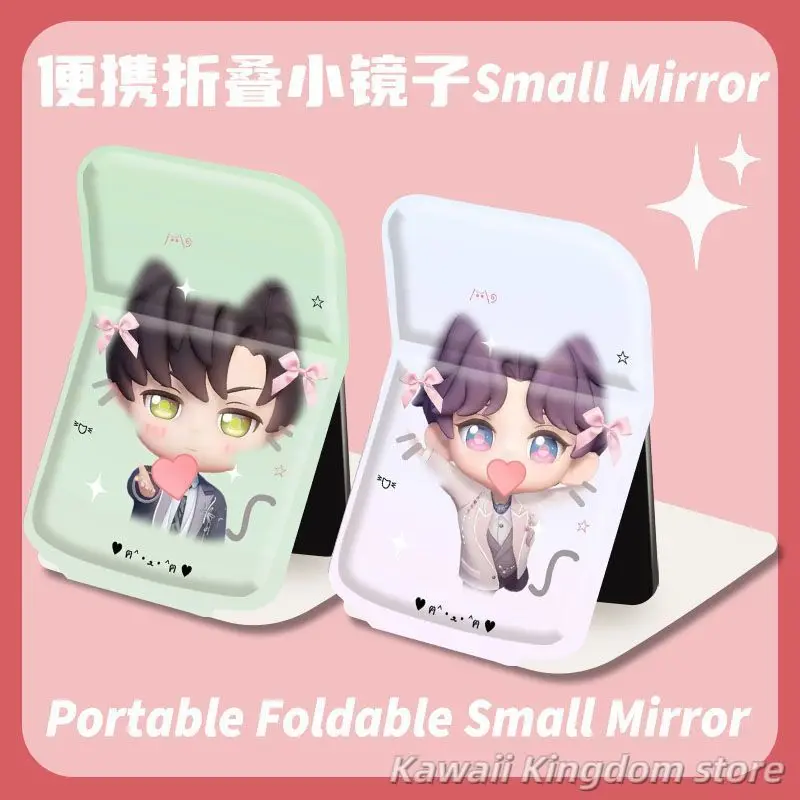 Love and Deepspace Rafayel Zayne Xavier Sylus Caleb Anime Cosplay Specchio Specchio pieghevole Specchio per il trucco portatile