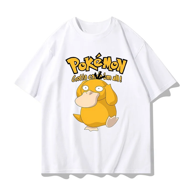 

Christmas Pok É Mon Fashion New Men's and Women's T-shirts Cute Pikachu Casual Short Sleeved T-shirt Round Neck Street Top