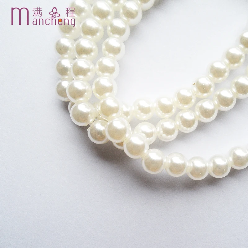 sokolov tiki Fashion 3PCS Lots New 6mm White Pearl Bracelet Stretch Imitation Pearl Bracelet Jewelry Good Quality