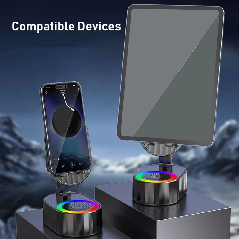 

Dependable-RGB Foldable Intelligent Sensor Speaker Put And Play 9D Hifi Surround Music As Power Bank For Mobile Phone Holder
