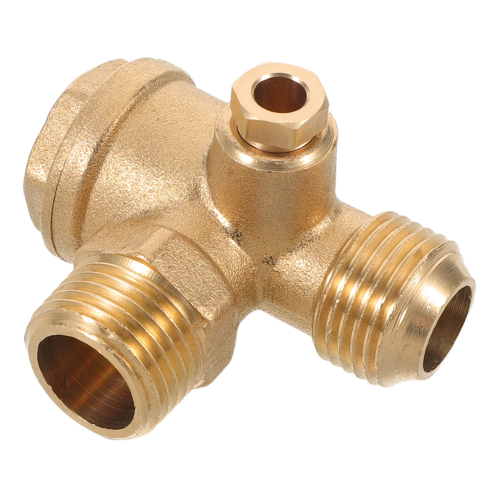 

Copper Check 1/2 Inch Female Threaded Non-Return Valve For Air Compressor High-Sealing One-Way Lock Core Screw Structure