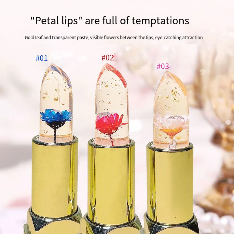 Magic Lipstick Color Changing Long Lasting Lipstick Waterproof Red Lip Jelly Stick Lip Plumper Kawaii Makeup Girl Cute Cosmetics