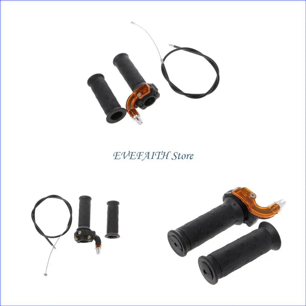 

124B Dirt Pit Bike Parts Twist Throttle Accelerator Grip Cable for 47cc 49cc Scooter Mini Dirt Bike Quad Pocket