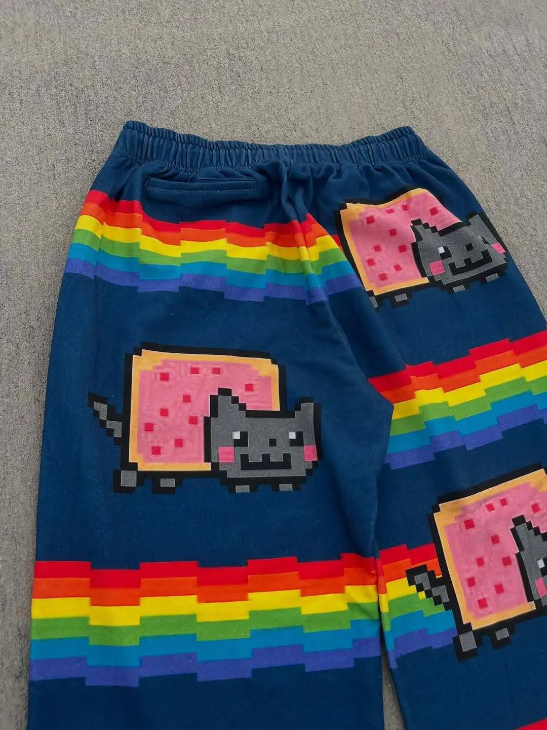 Popular Nyan Cat Sweatpants Y2k Pants Baggy Men Elastic Waist Streetwear Hip Hop Vintage Joggings Casual Pants Men Clothing - view 5