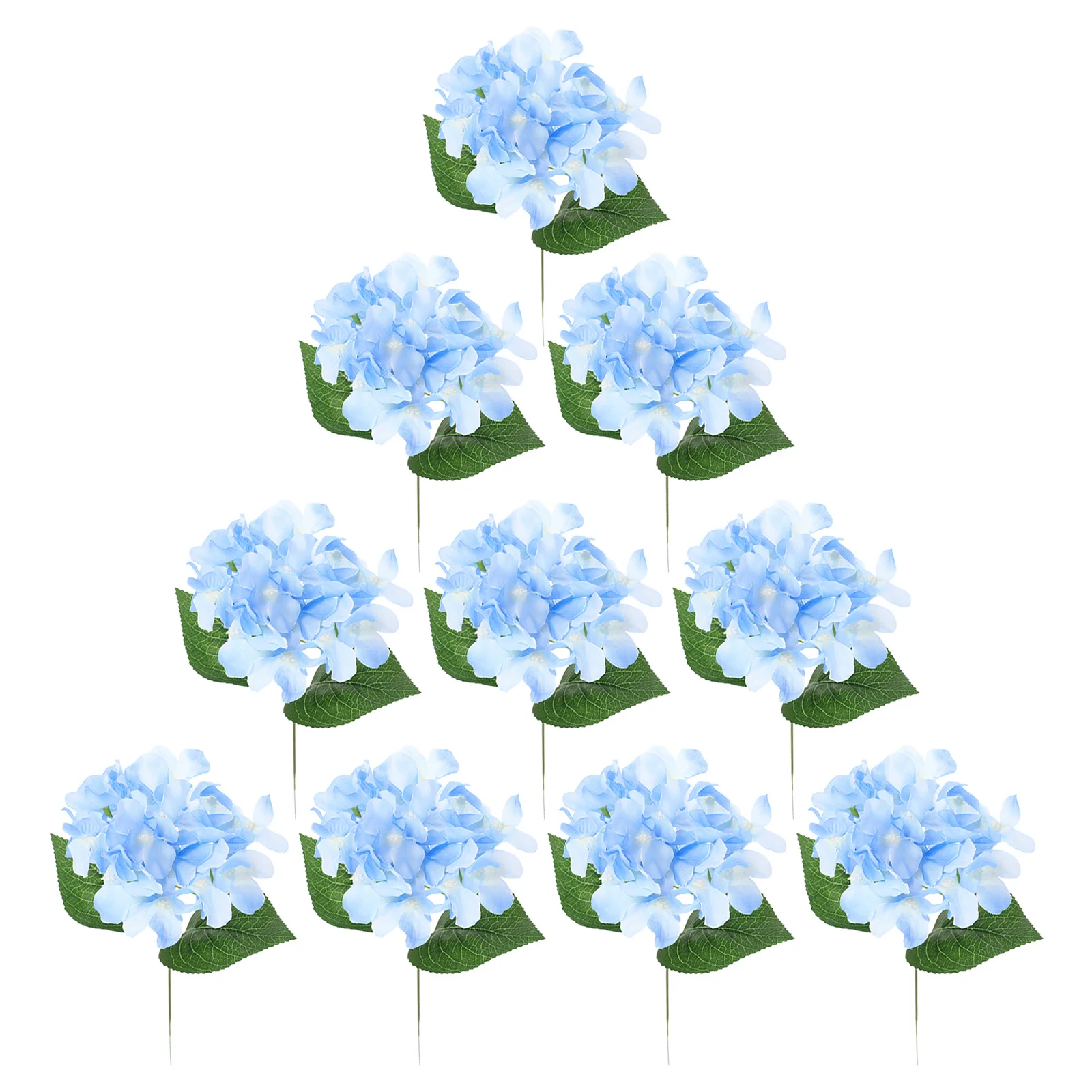 

10Pcs Hydrangea Artificial Flowers Delicate Fake Bouquet Decor Home Wedding Party Indoor Flower Arrangement Props